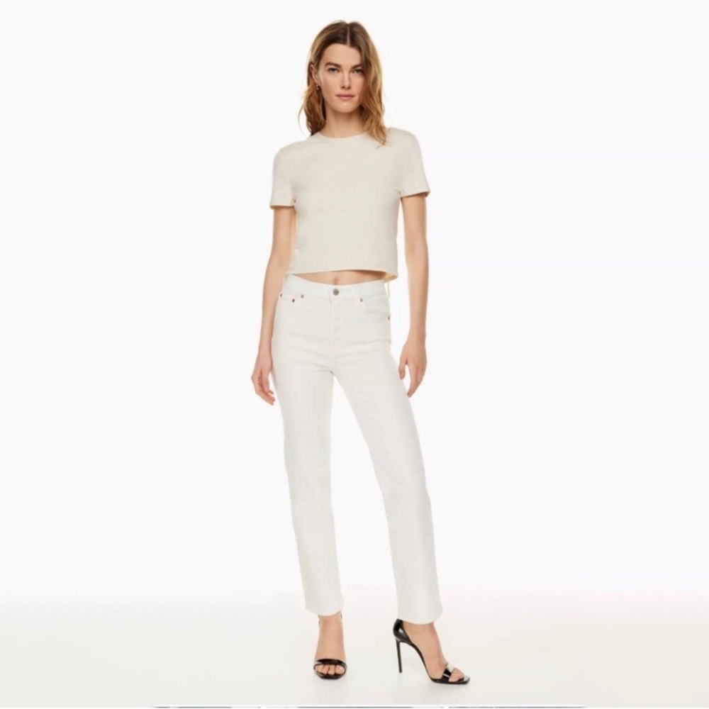 Aritzia Denim Forum The Arlo High Rise Straight Leg Size 27